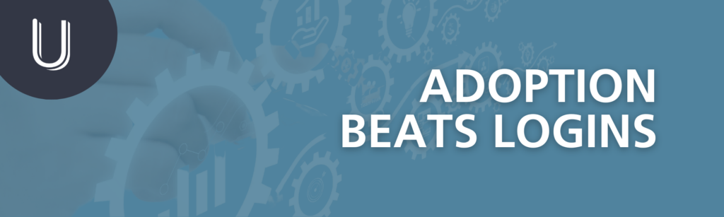 Tech Adoption beats Logins